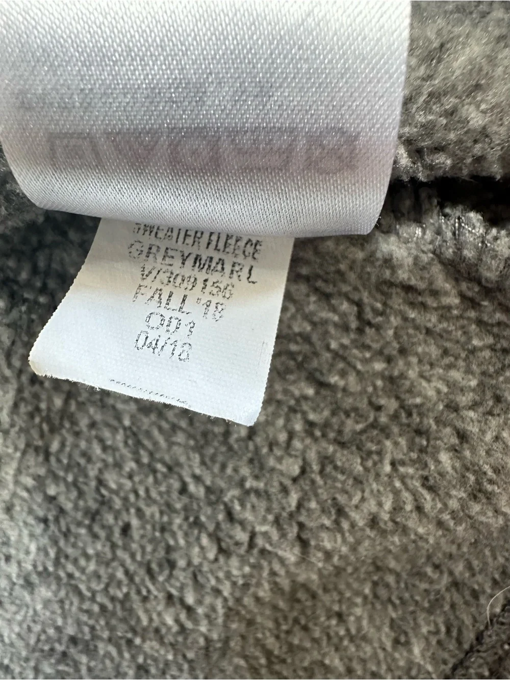 Old Navy Gray Sweater Fleece Full Zip Jacket Sherpa Lined Men’s Medium